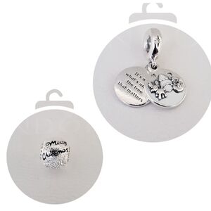 🎅 2pc Authentic Pandora XMAS CHARMS